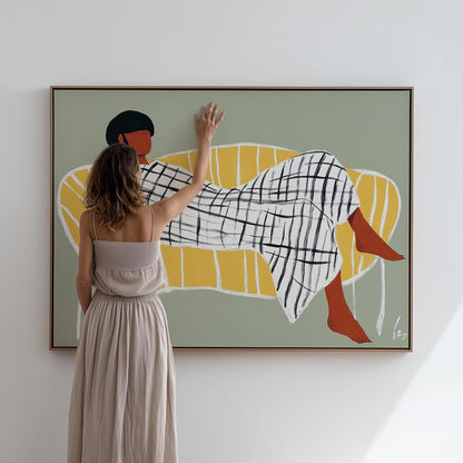 Abstract Woman Canvas Print