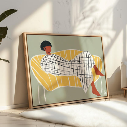 Abstract Woman Canvas Print