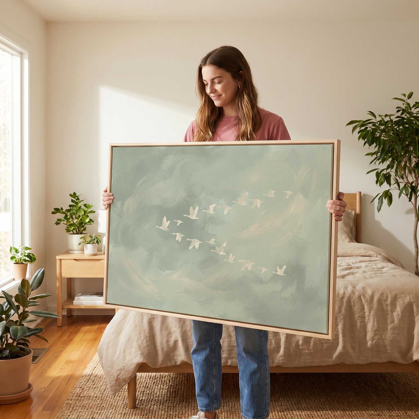 Flying Birds Canvas Wall Art