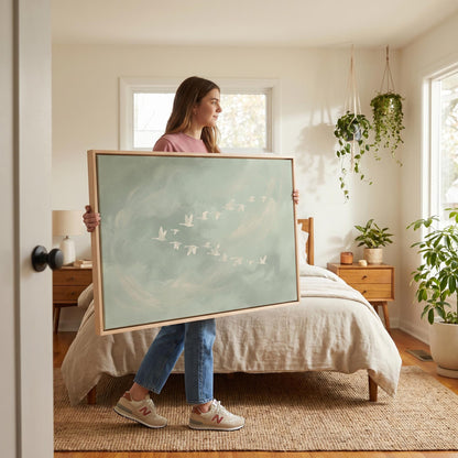 Flying Birds Canvas Wall Art
