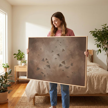 Moths Canvas Wall Art