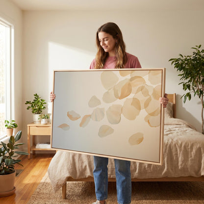 Floating Petals Canvas Wall Art