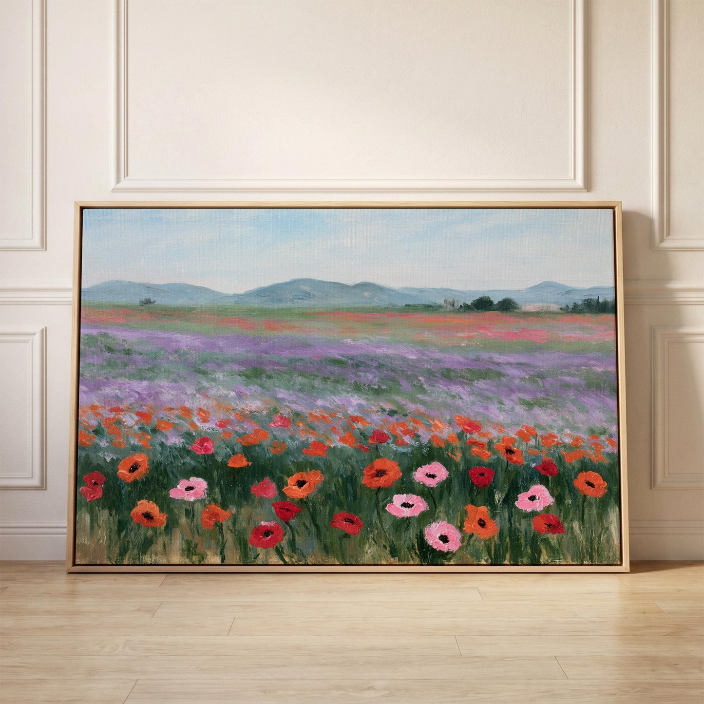 Poppy Field Canvas Wall Art