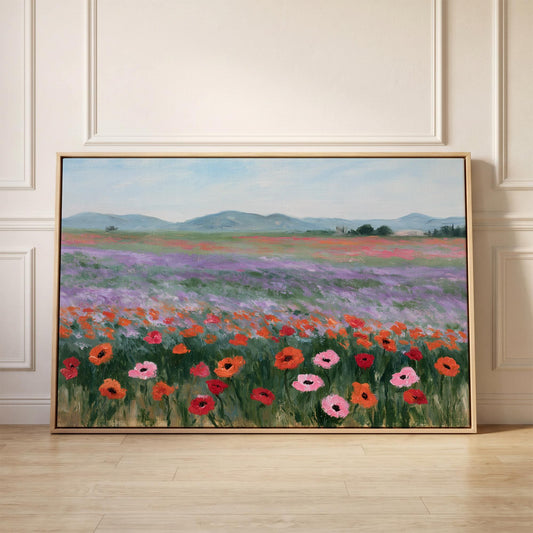 Poppy Field Canvas Wall Art