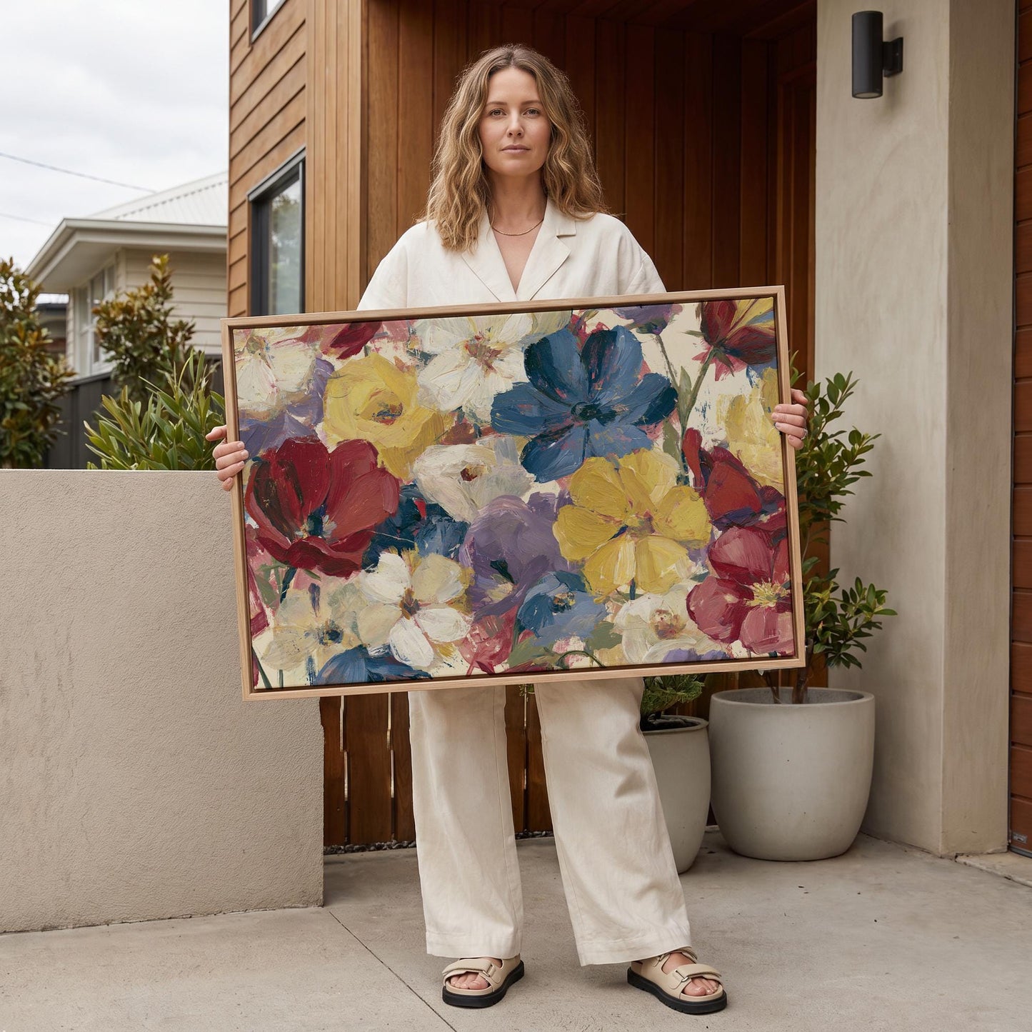 Wildflower Bouquet Canvas Wall Art