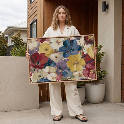Wildflower Bouquet Canvas Wall Art