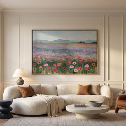 Poppy Field Canvas Wall Art