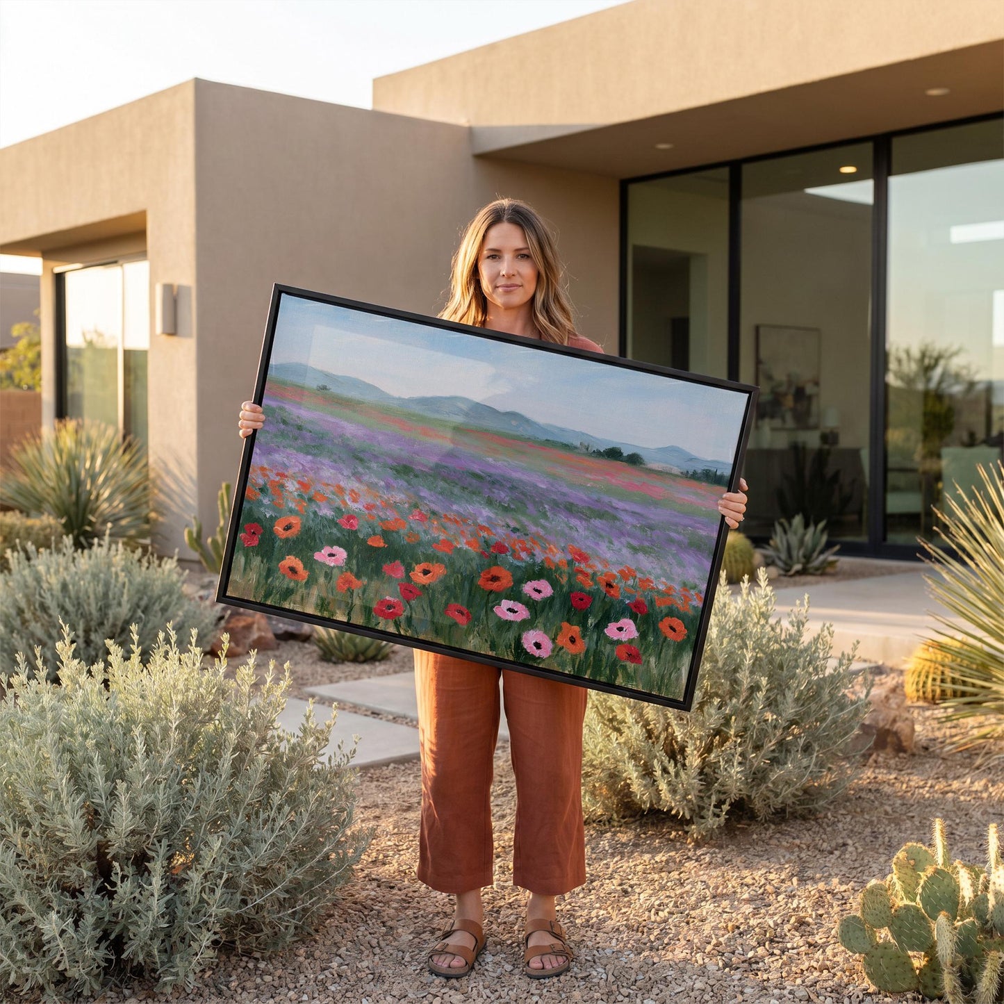 Poppy Field Canvas Wall Art