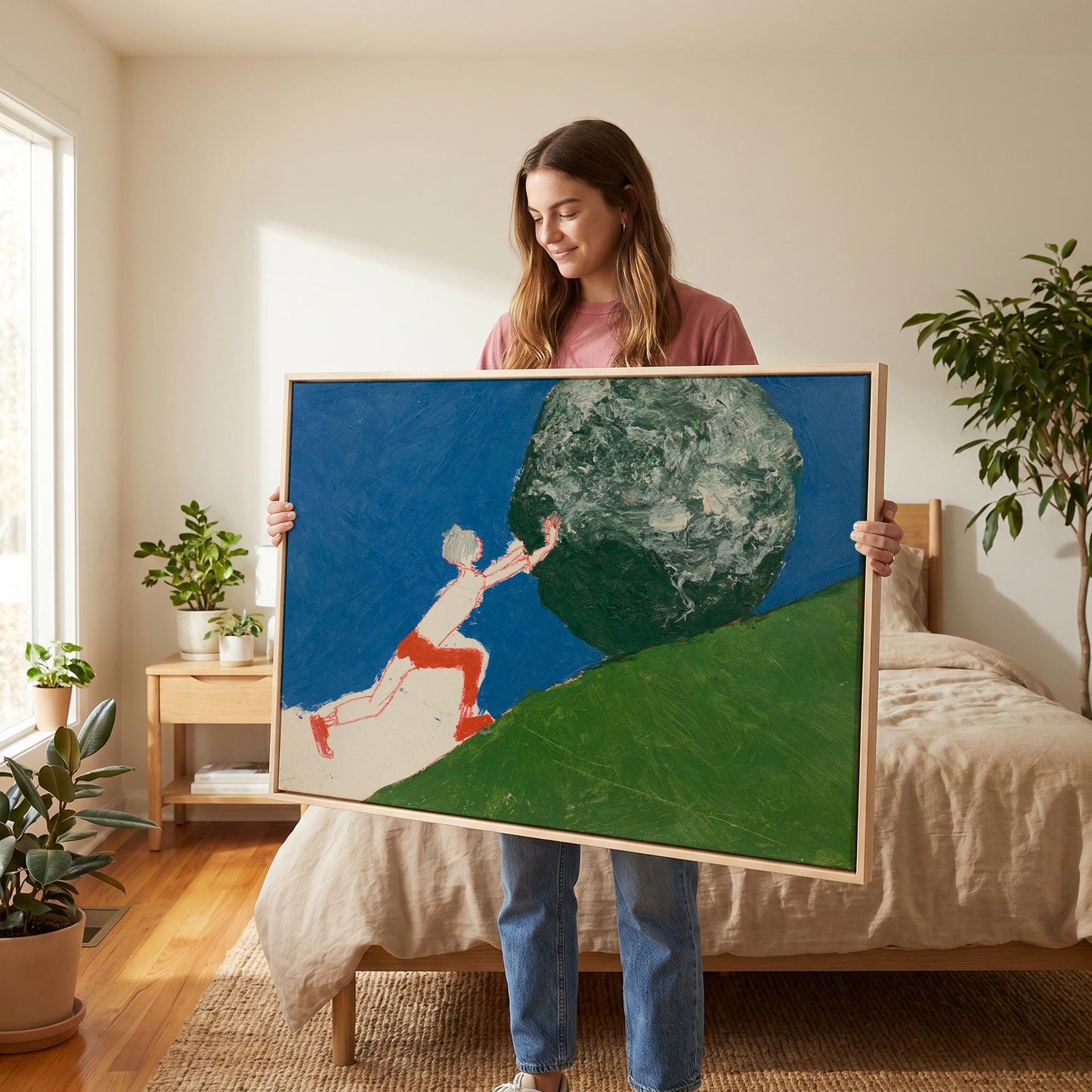Sisyphus Canvas Wall Art