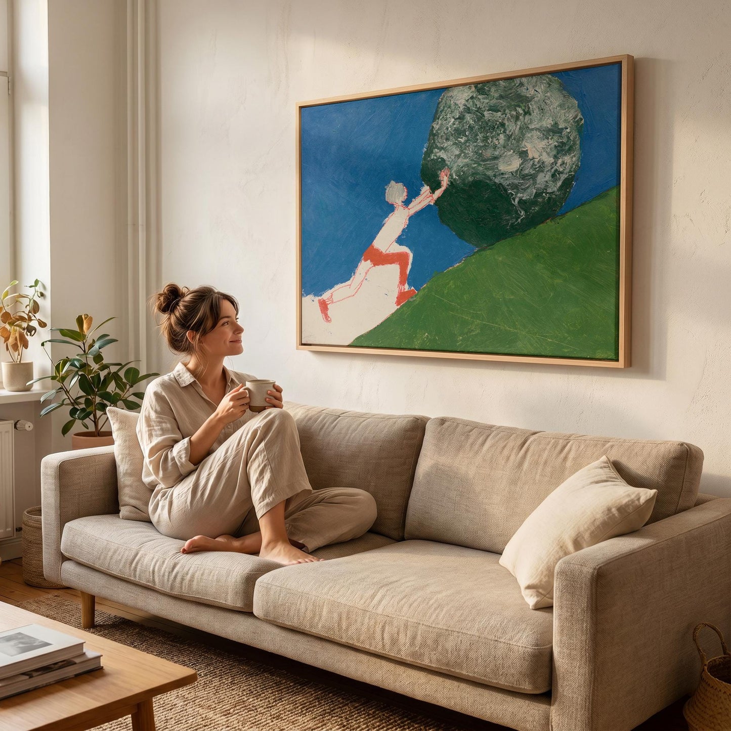 Sisyphus Canvas Wall Art