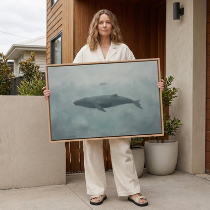 Whale Canvas Wall Art