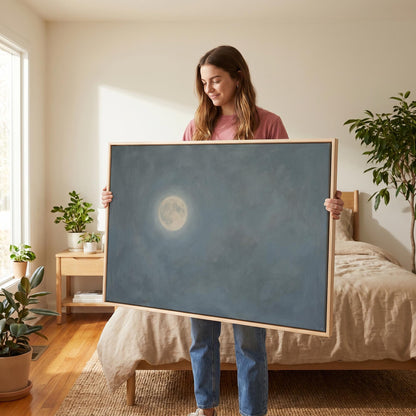 Full Moon Canvas Wall Art