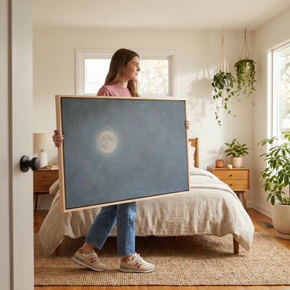 Full Moon Canvas Wall Art