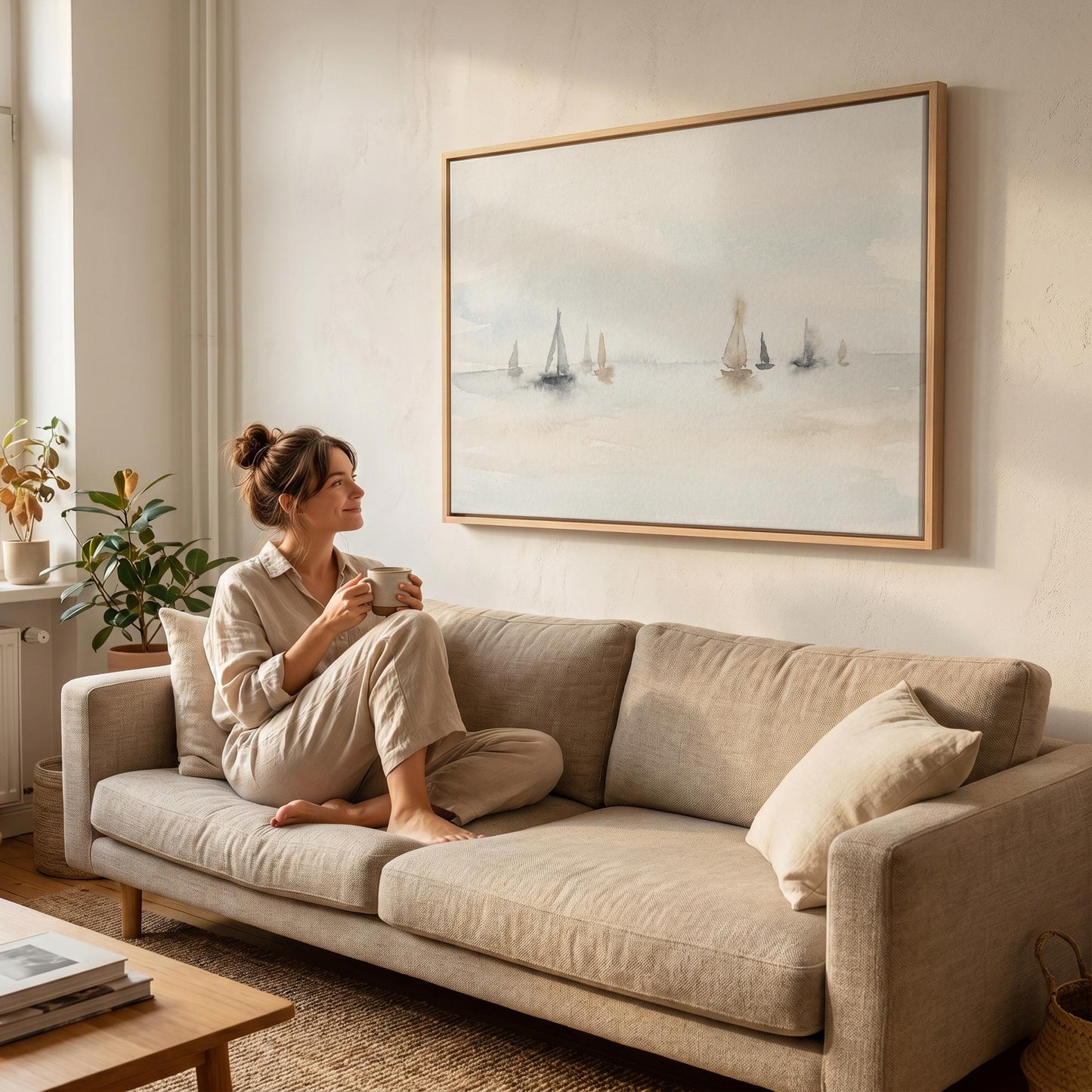Sailboats Canvas Wall Art