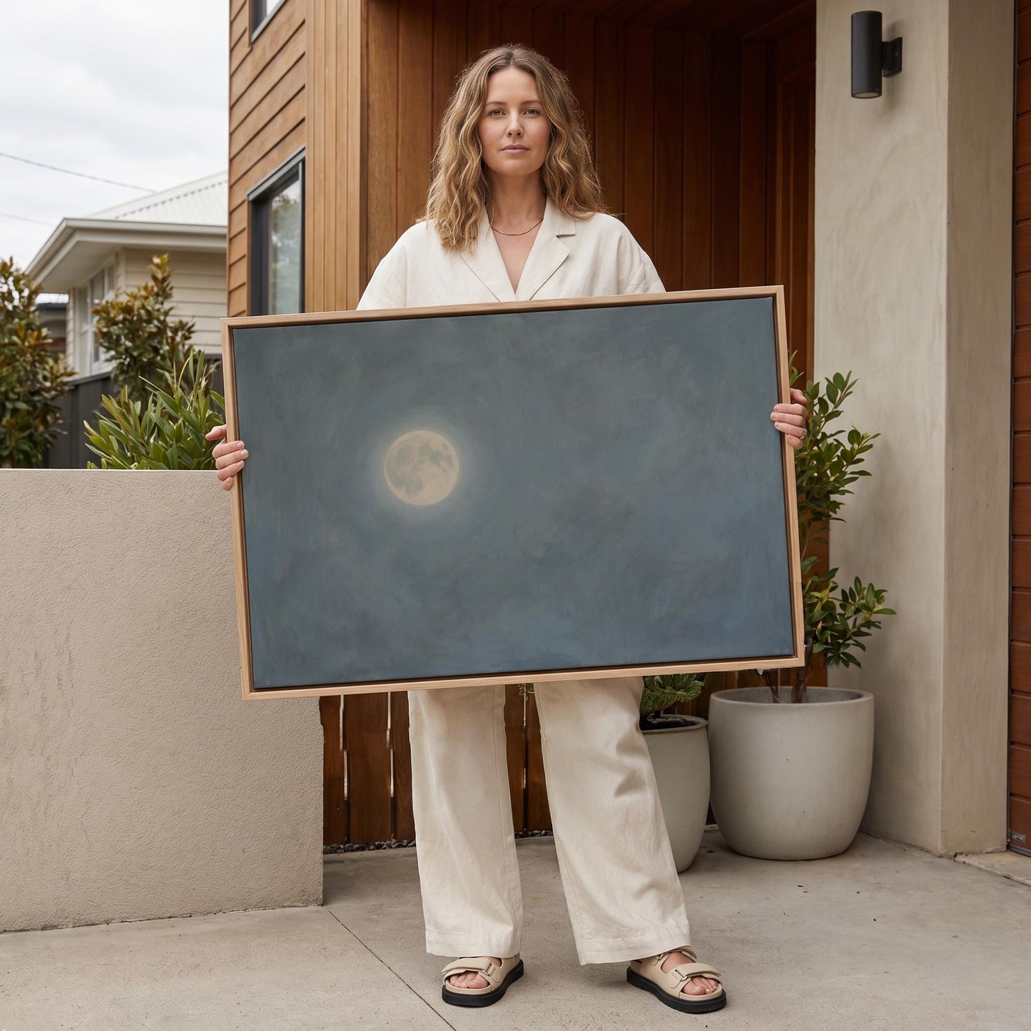 Full Moon Canvas Wall Art