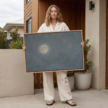 Full Moon Canvas Wall Art