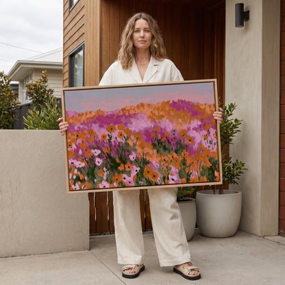 Wildflower Field Canvas Wall Art
