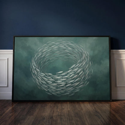 School of Fish Canvas Wall Art