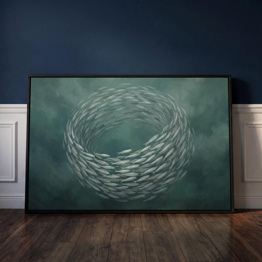 School of Fish Canvas Wall Art