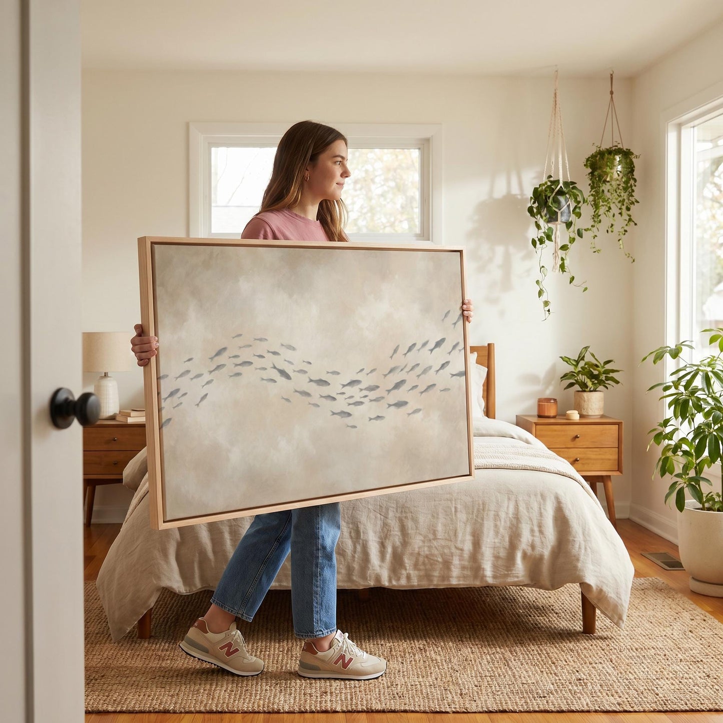 School of Fish Canvas Wall Art