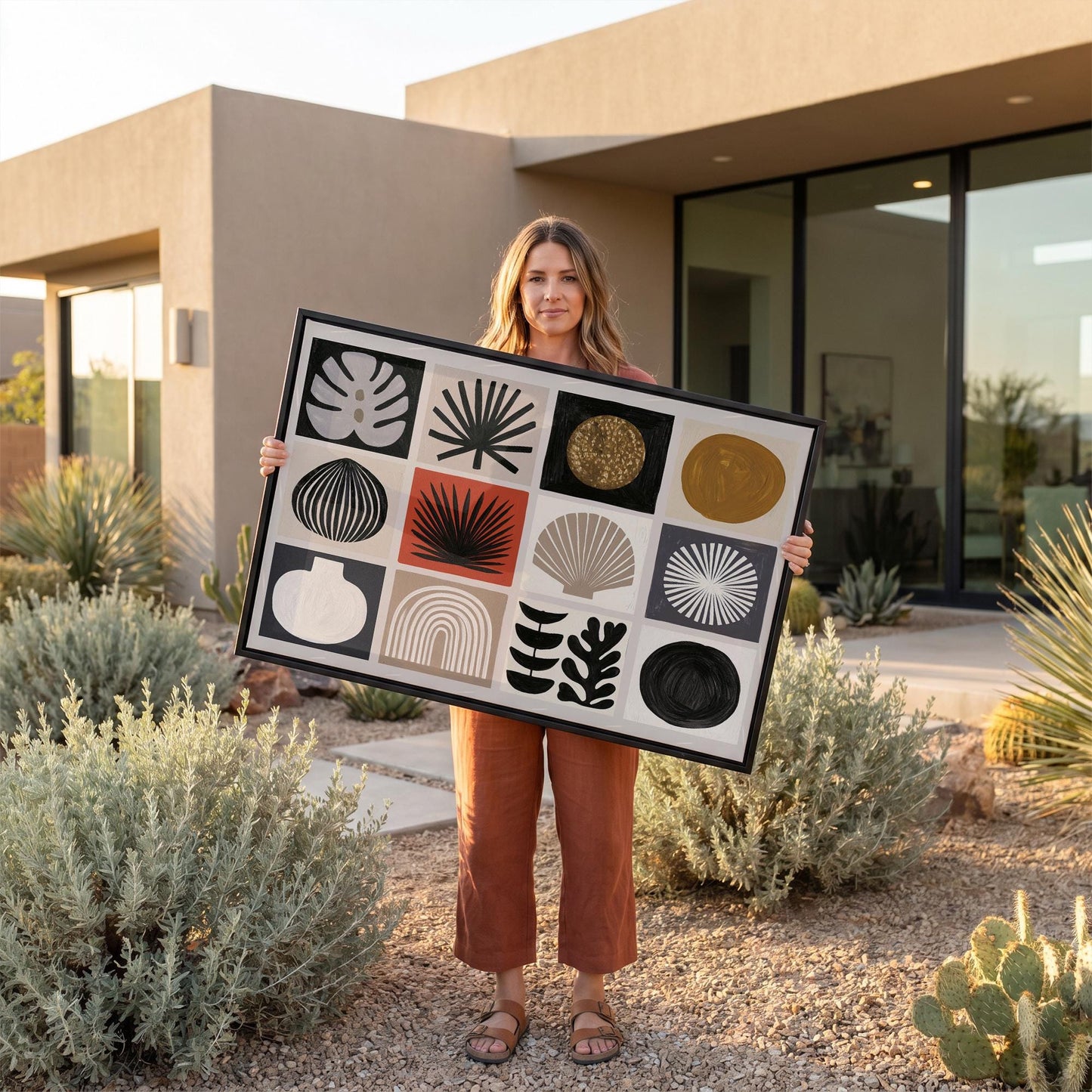 Botanical Grid Canvas Wall Art