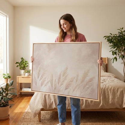 Pampas Grass Canvas Wall Art