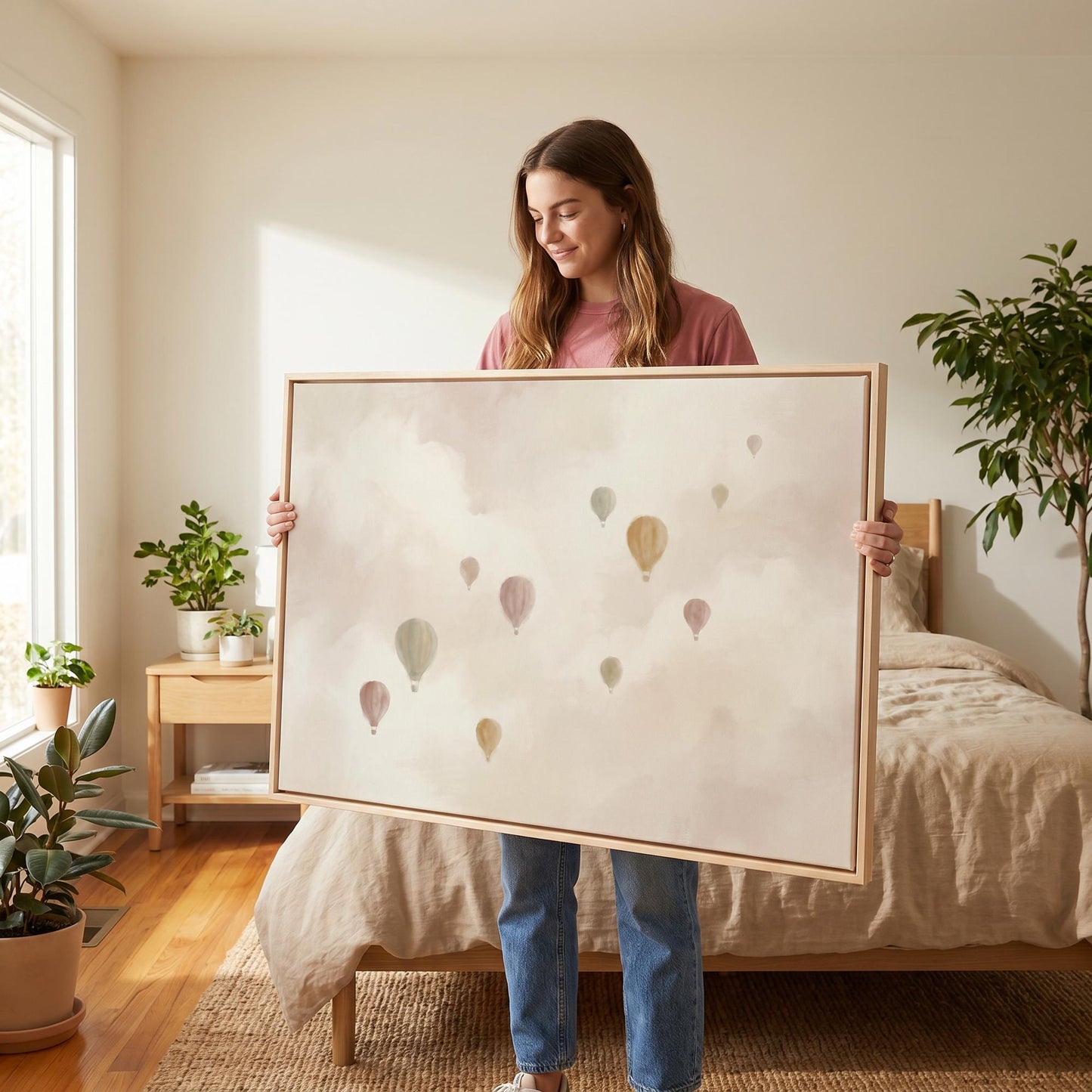 Hot Air Balloon Canvas Wall Art