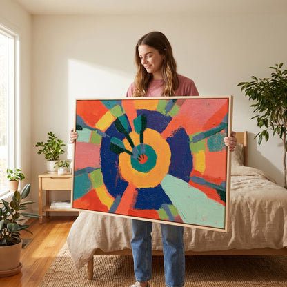 Abstract Circle Canvas Wall Art