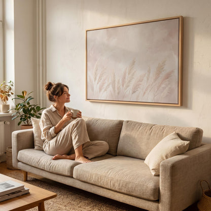 Pampas Grass Canvas Wall Art