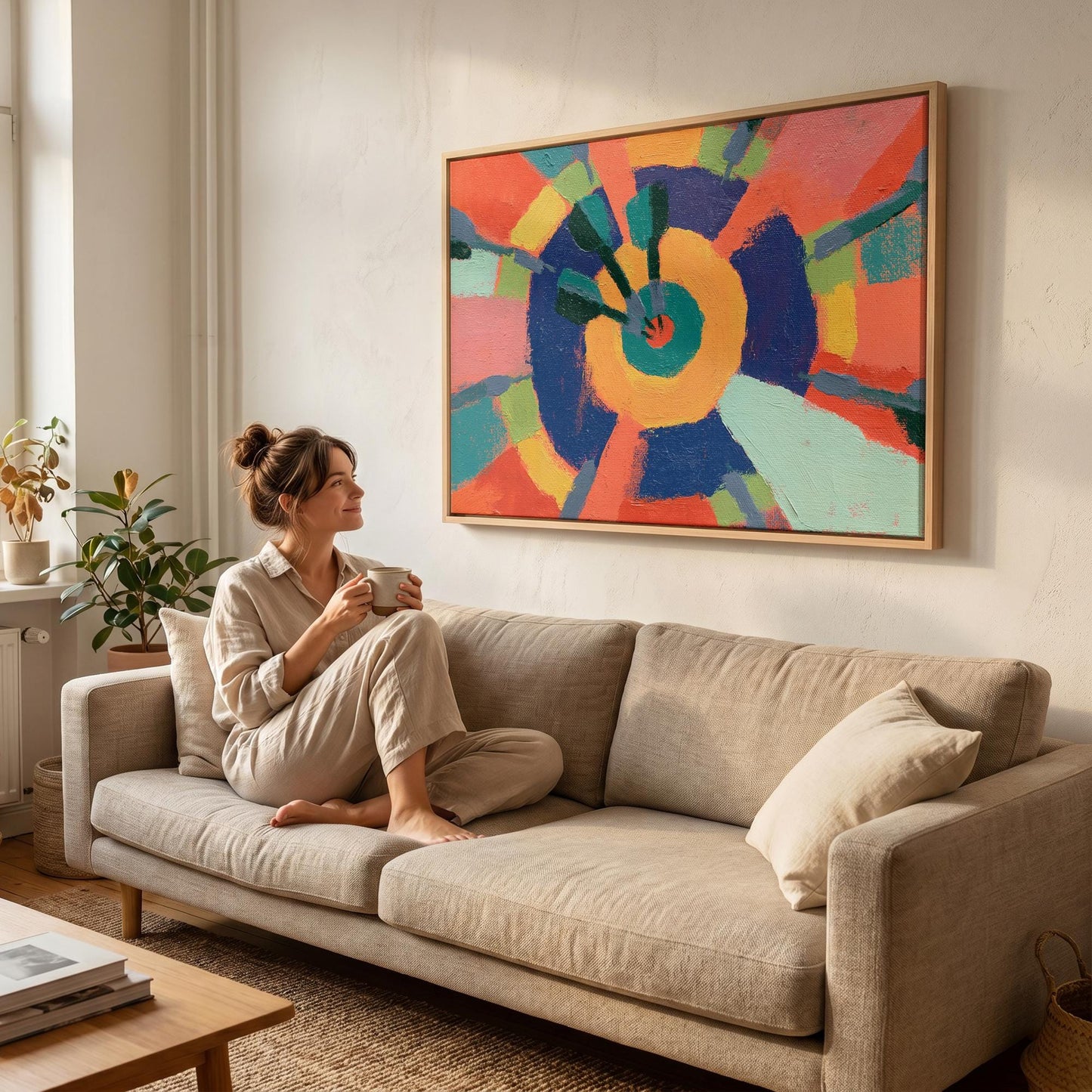 Abstract Circle Canvas Wall Art