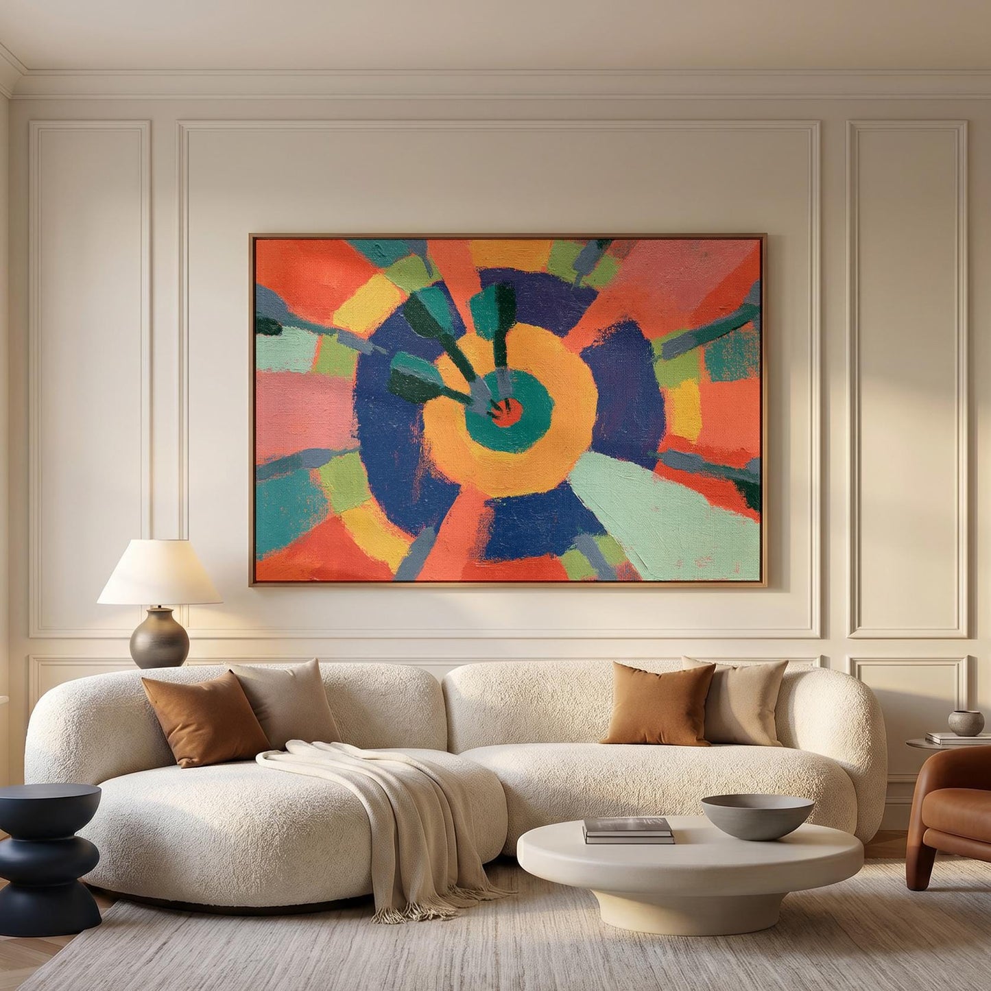 Abstract Circle Canvas Wall Art