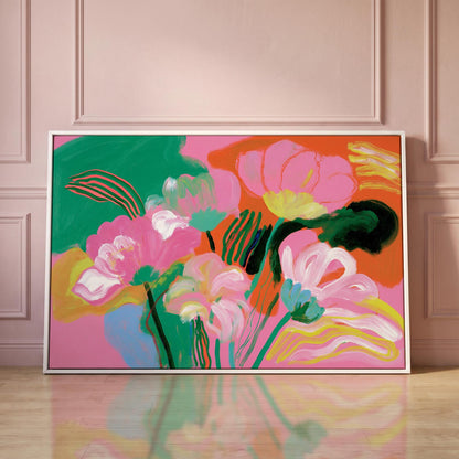 Abstract Floral Canvas Wall Art