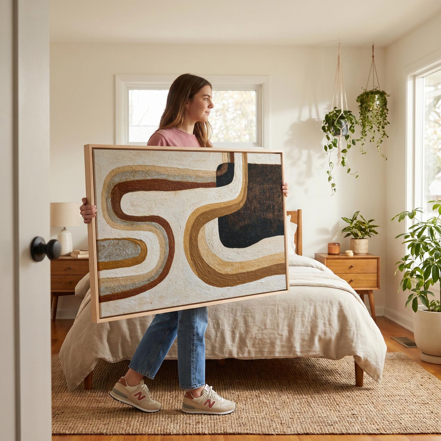Abstract Swirl Canvas Wall Art