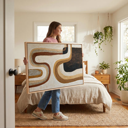 Abstract Swirl Canvas Wall Art