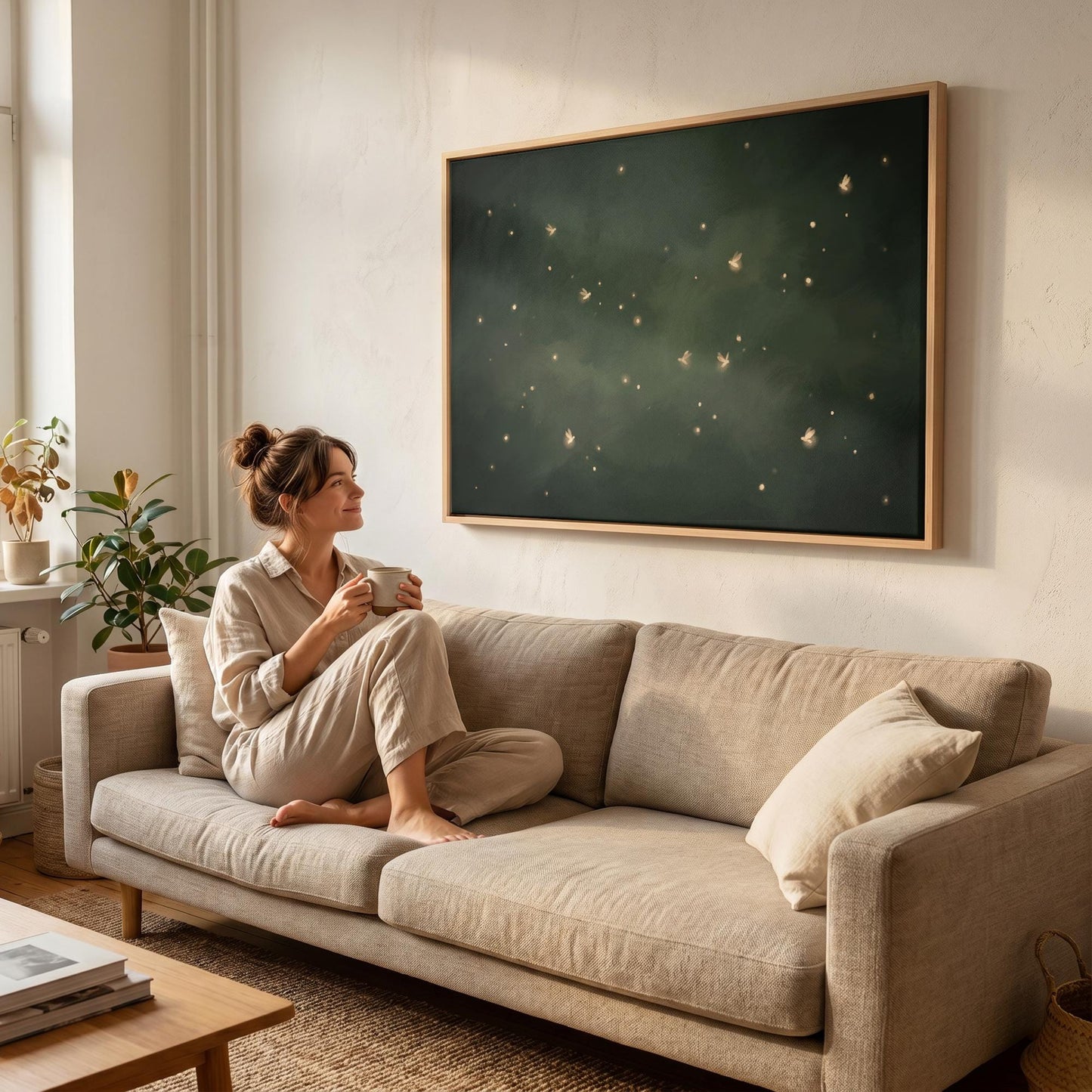 Fireflies Canvas Wall Art