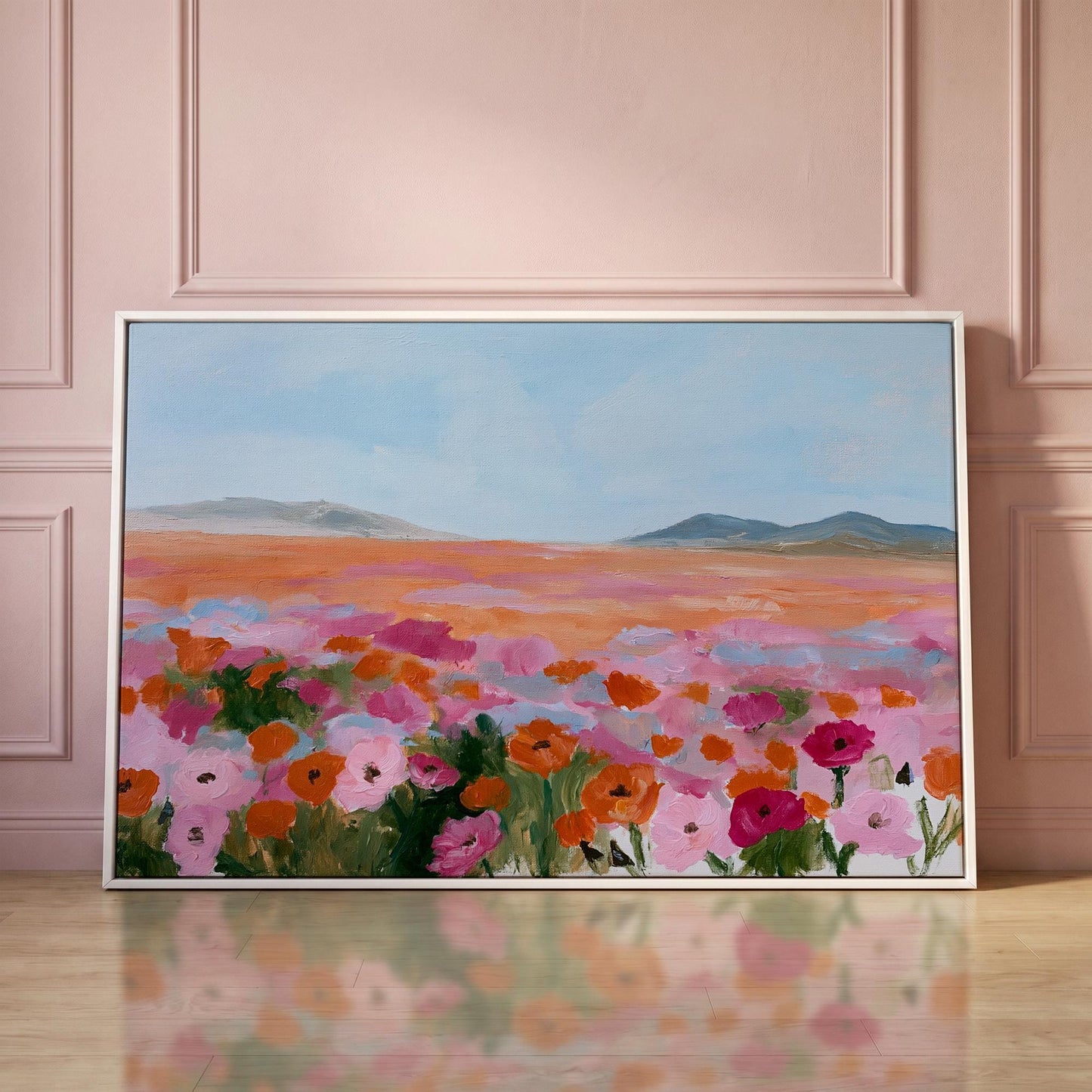 Poppy Field Canvas Wall Art