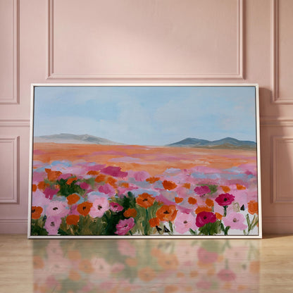 Poppy Field Canvas Wall Art