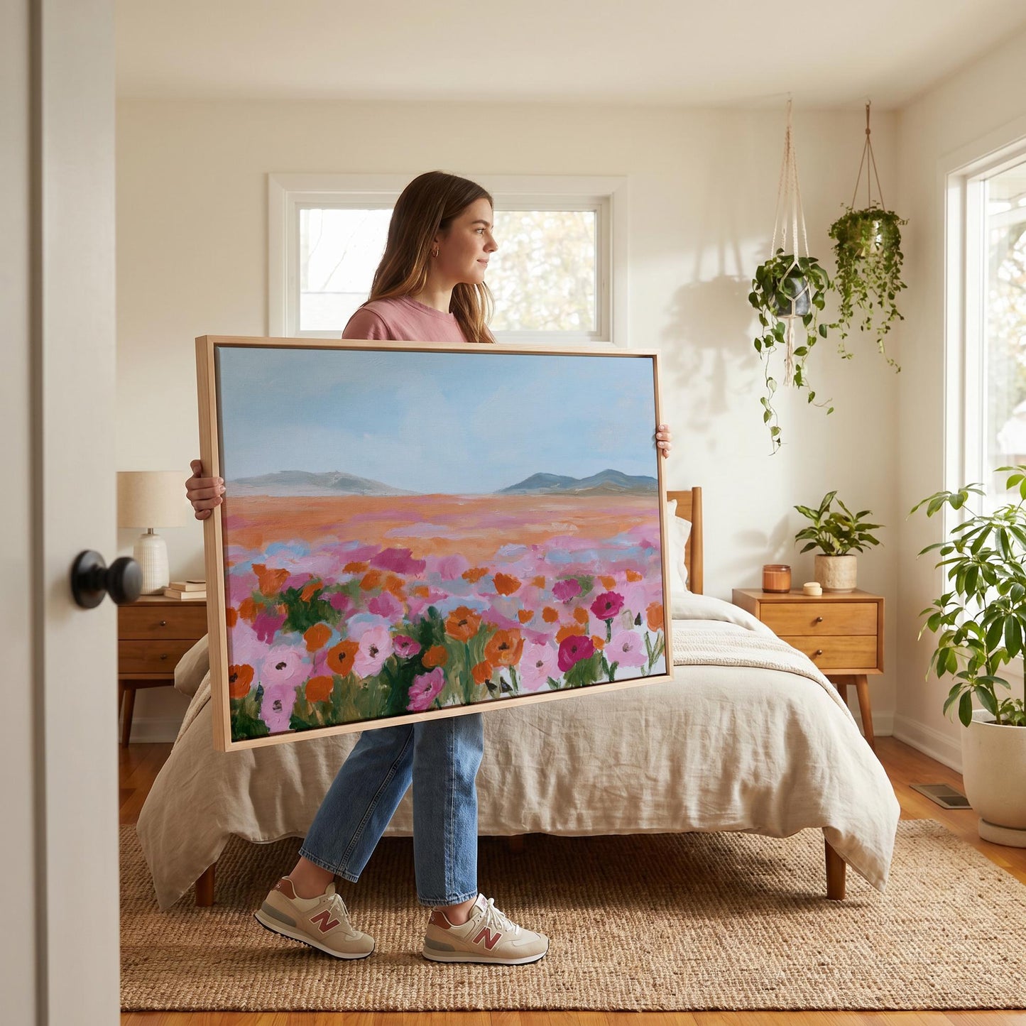 Poppy Field Canvas Wall Art