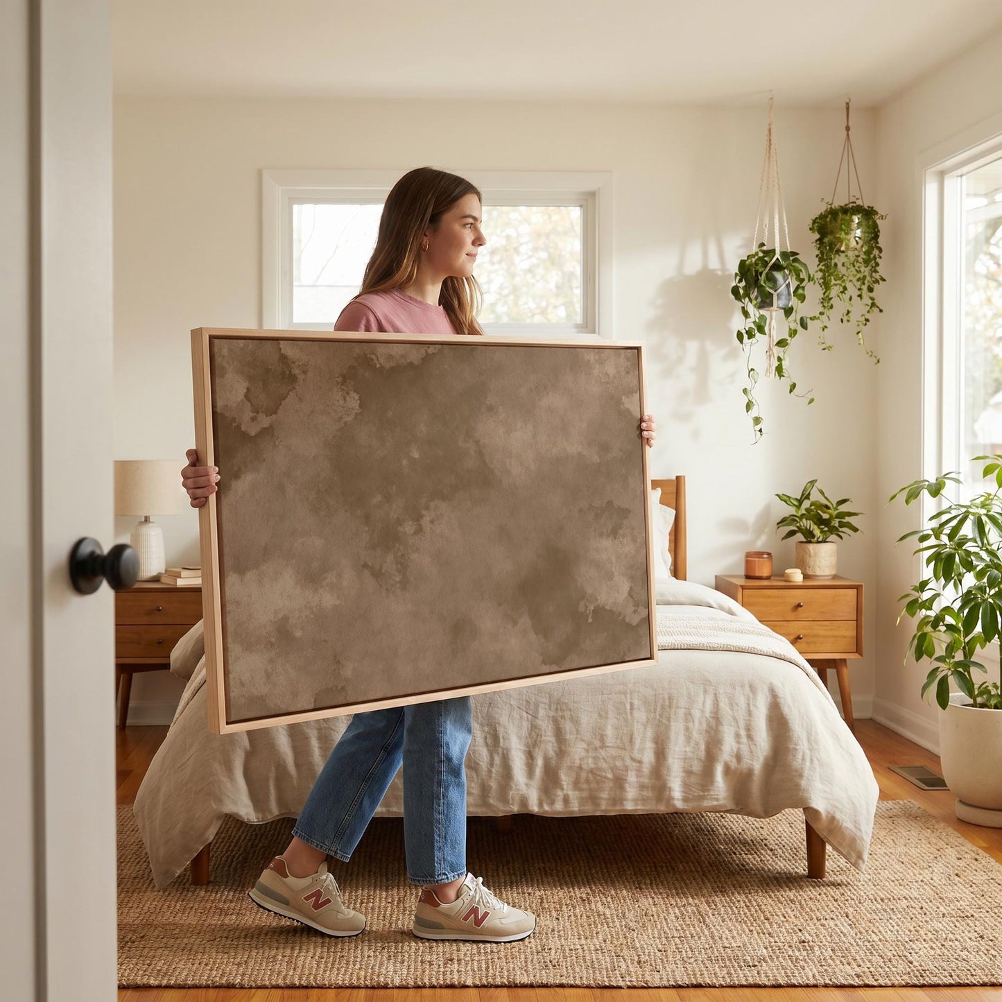 Abstract Watercolor Texture Canvas Wall Art