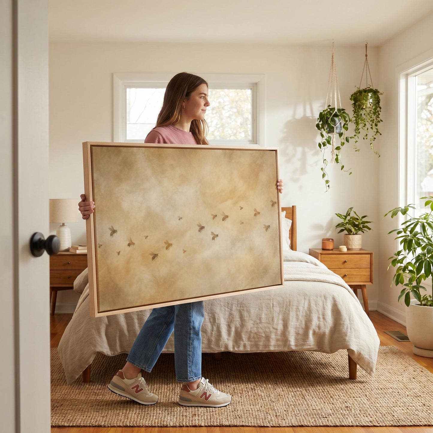Bee Swarm Canvas Wall Art
