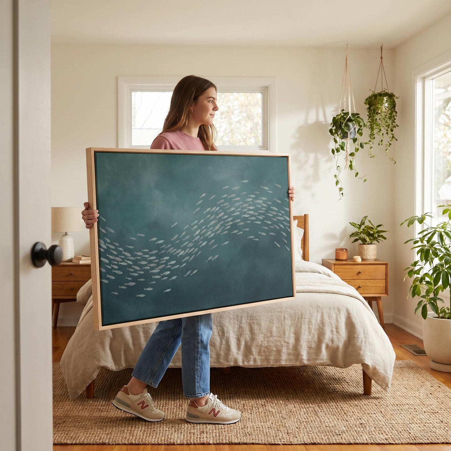 School of Fish Canvas Wall Art
