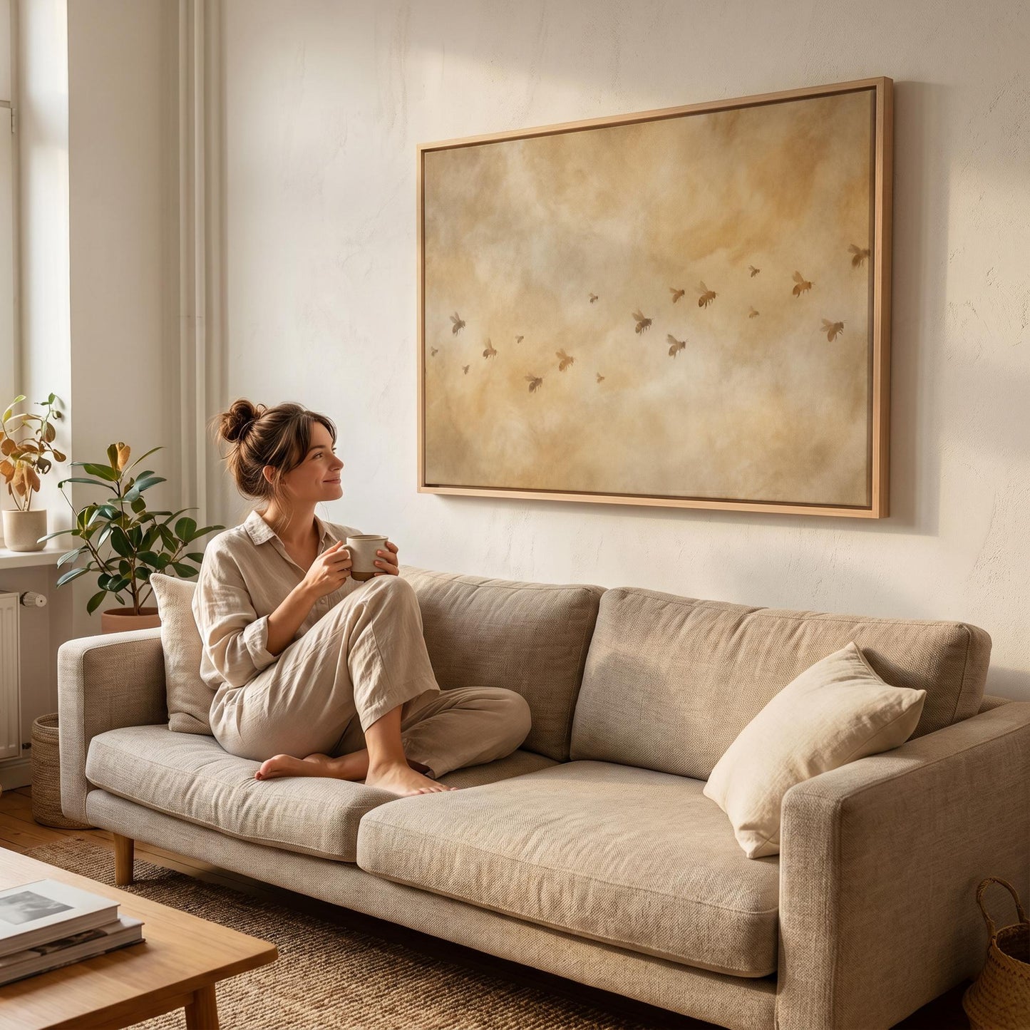 Bee Swarm Canvas Wall Art