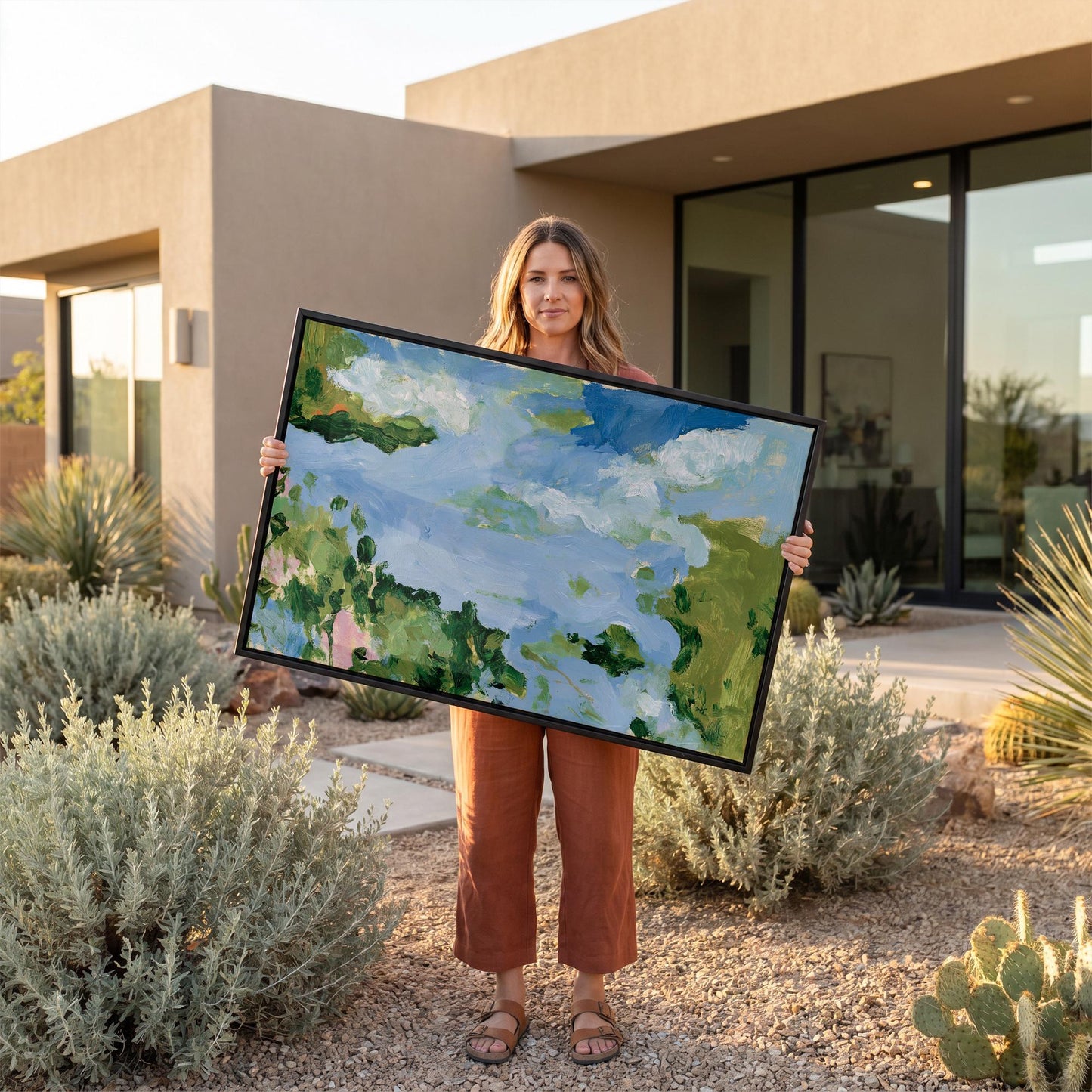 Abstract Sky Landscape Canvas Wall Art