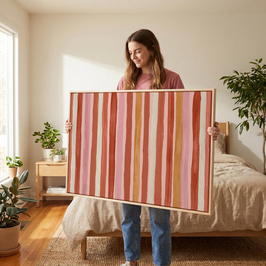 Abstract Stripe Canvas Wall Art