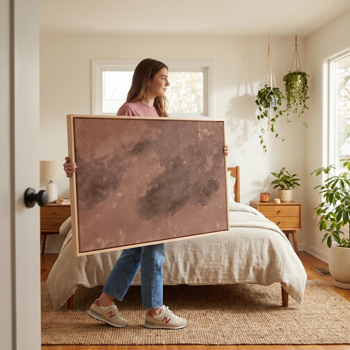 Terracotta Abstract Canvas Wall Art