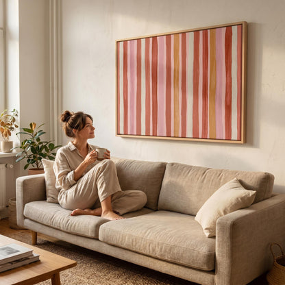 Abstract Stripe Canvas Wall Art