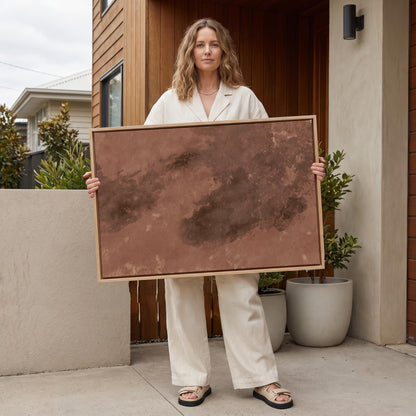 Terracotta Abstract Canvas Wall Art