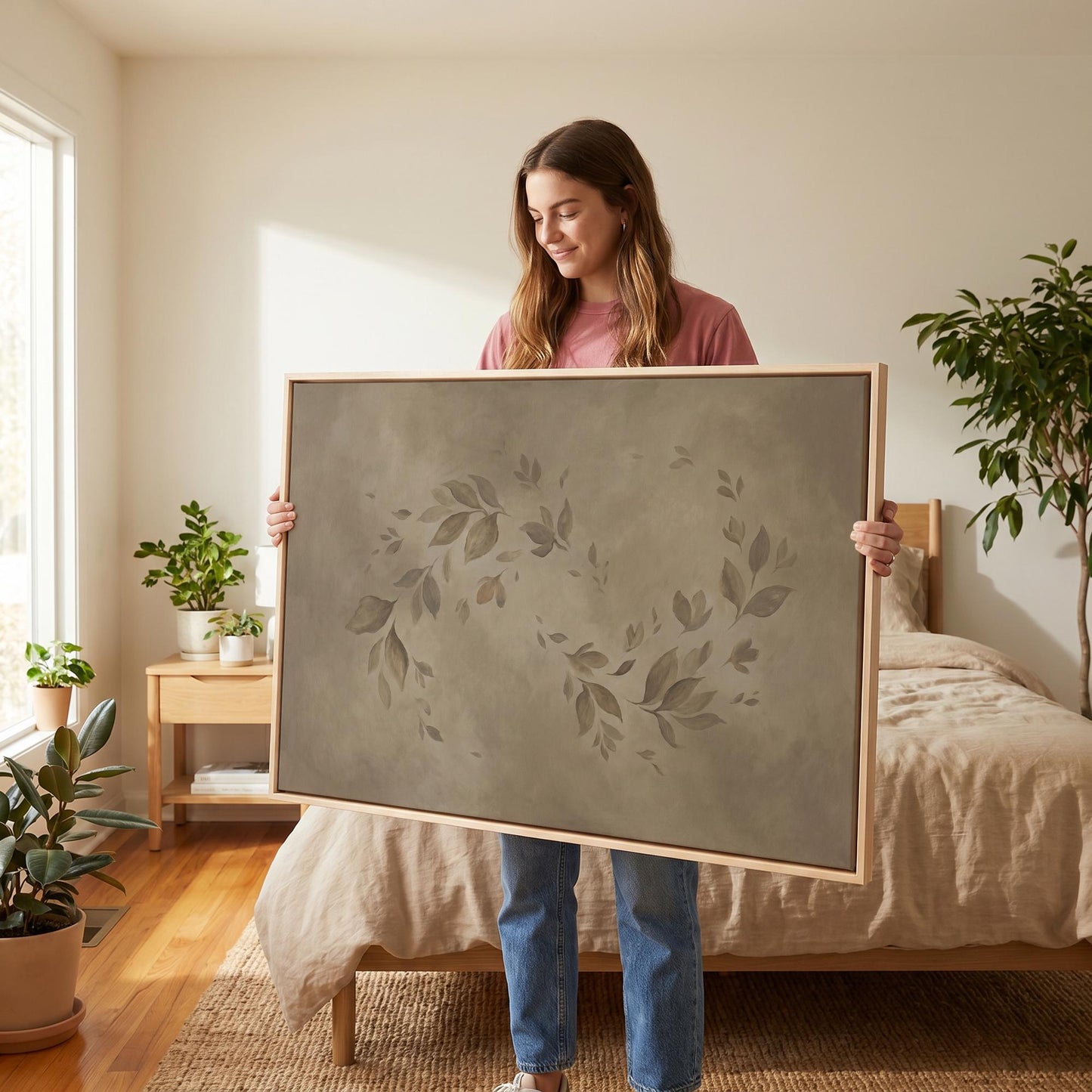 Falling Leaves Canvas Wall Art