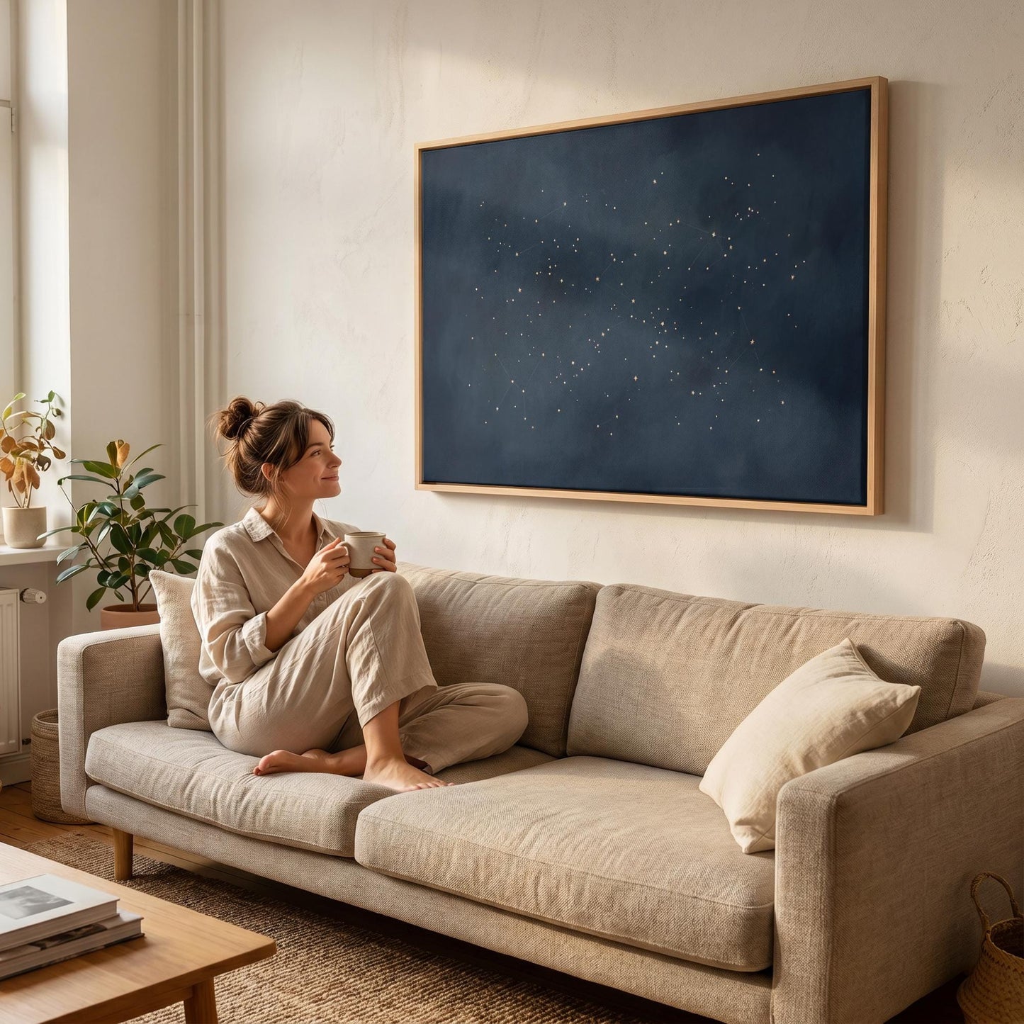 Constellation Map Canvas Wall Art