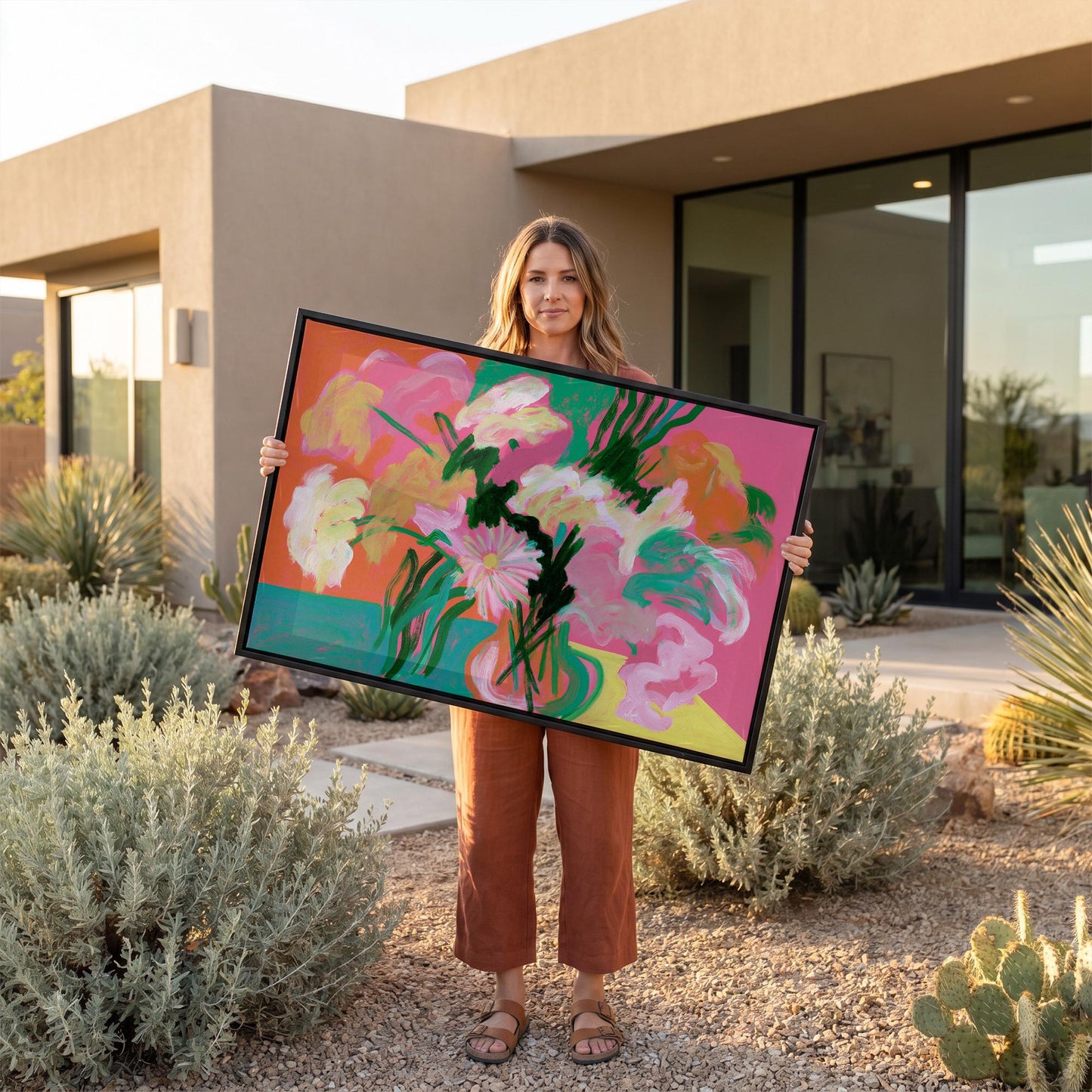 Abstract Floral Canvas Wall Art